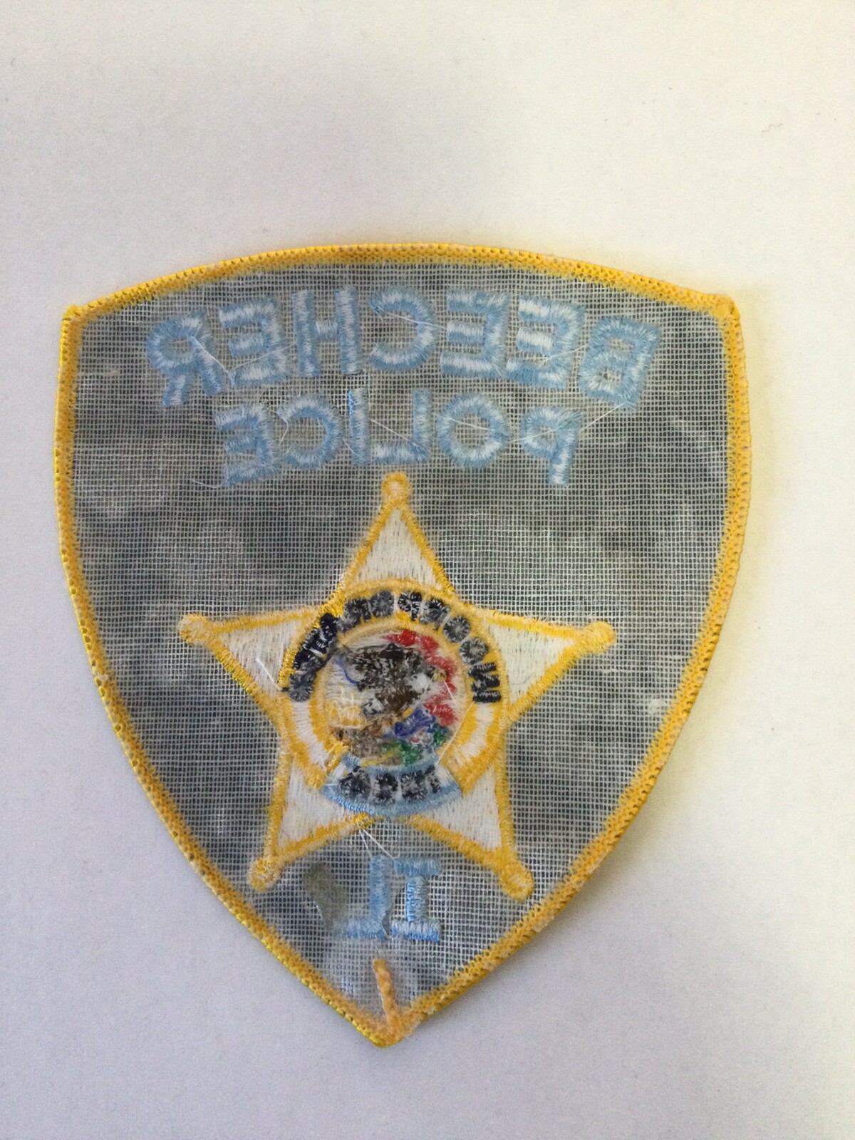 BEECHER ILLINOIS IL Police Patch.