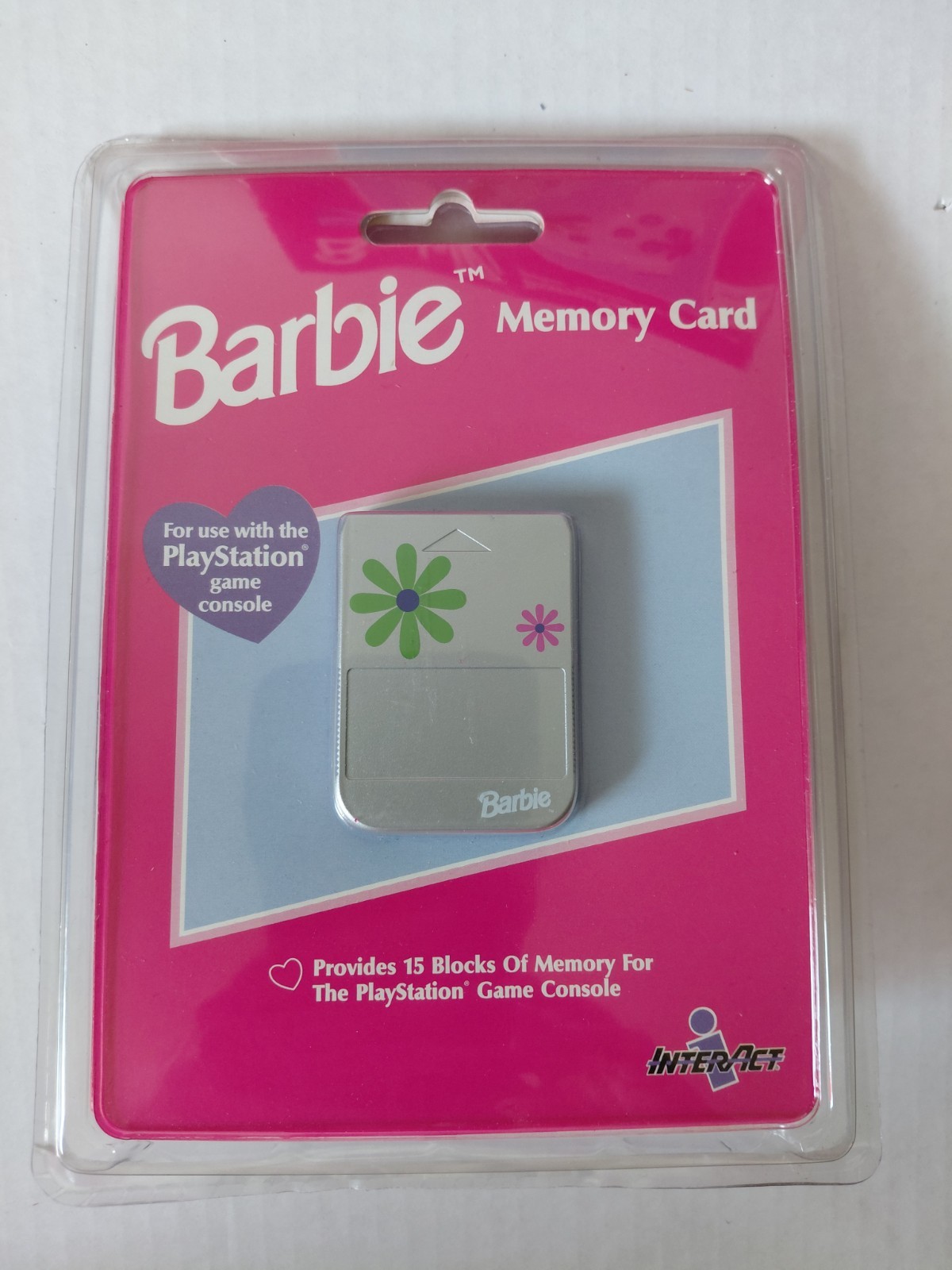 RARE! Barbie Memory Card Sony PlayStation One PS1 InterAct brand new in box