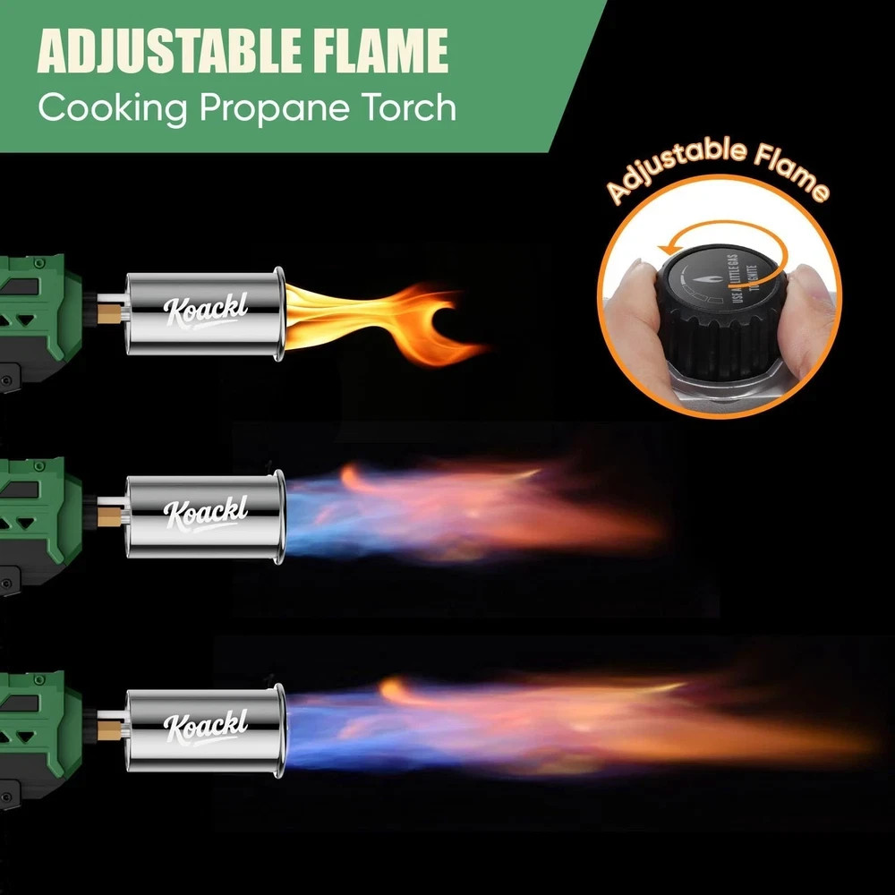 Adjustable Propane Torch Gun for BBQ, Searing, Welding Campfire