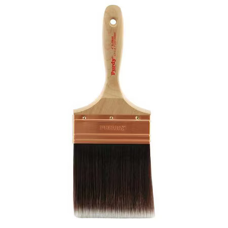Purdy 144400340 4" Flat Sash Firm, Nylon/Polyester Bristle, Paint Brush,