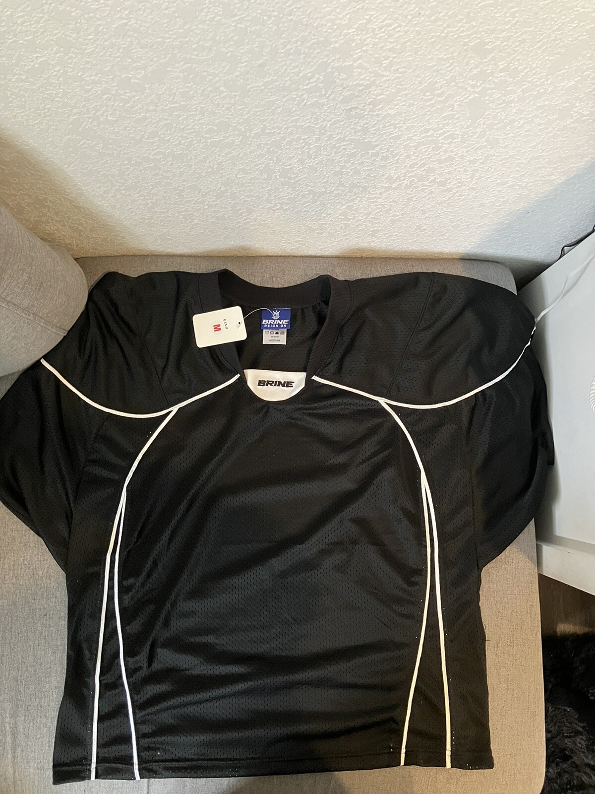 BRINE REIGN ON Black Athletic Practice Jersey - Medium