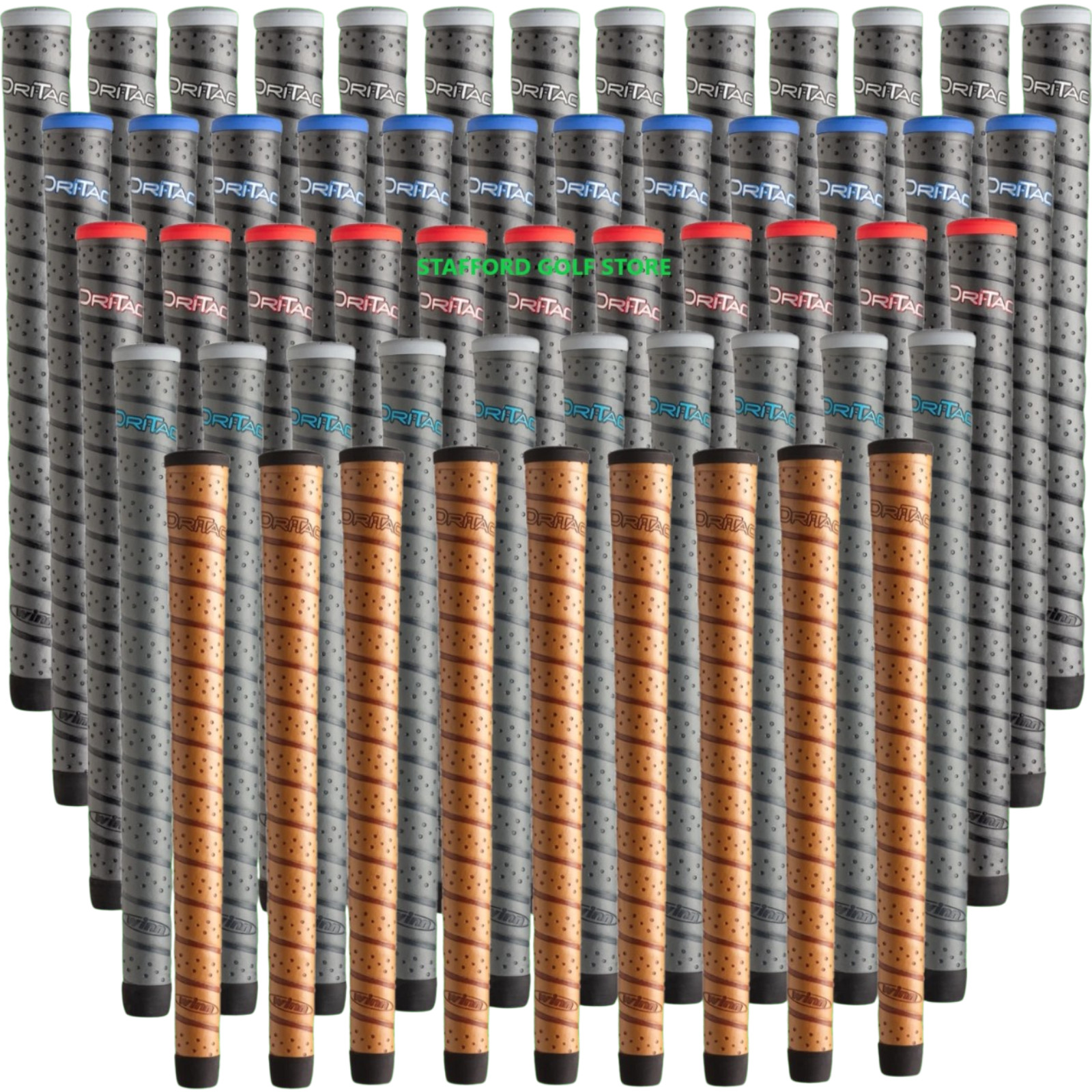 Winn Dri-Tac Wrap Golf Club Grips Bundle Set Standard Midsize Oversize Undersize