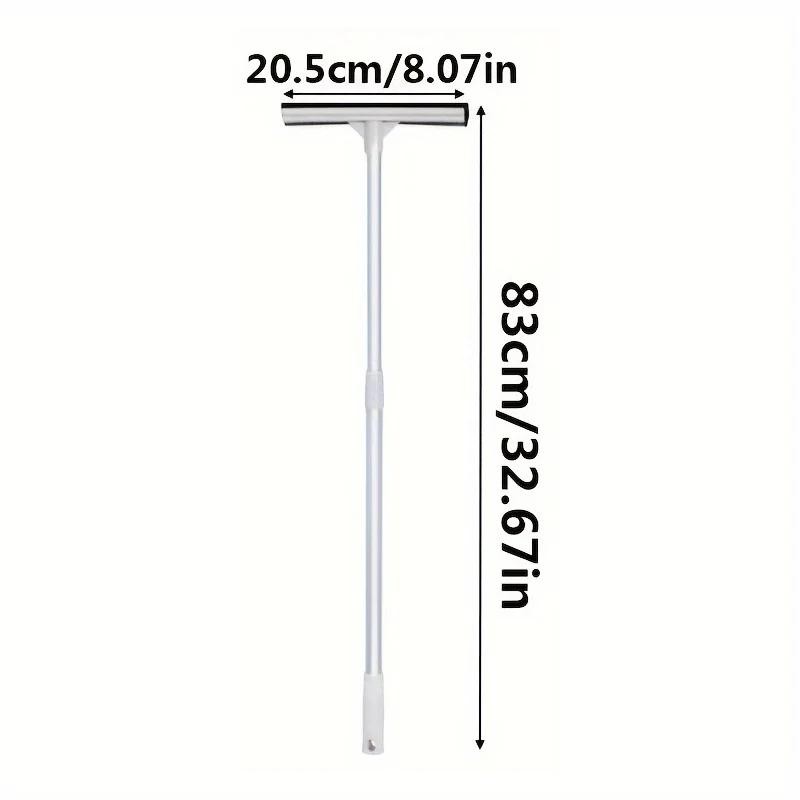 S2-in-1 Window Squeegee Cleaner with Retractable Pole Glass Cleaning Tool