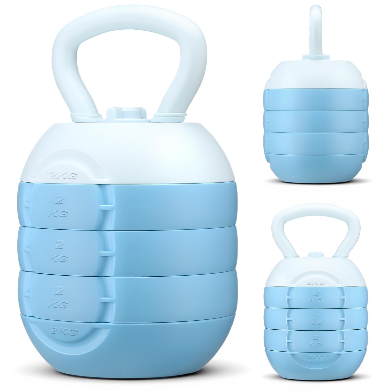 Adjustable Water Filled Kettlebell 5/8/13/17/22 lb Water Filled Kettlebells W...
