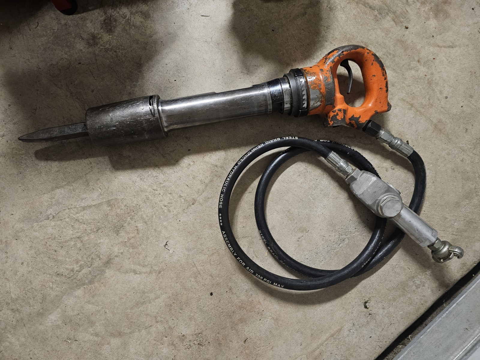 8" Stroke Pneumatic Rivet Buster Jackhammer Concrete Breaker USA Made w/ Hose