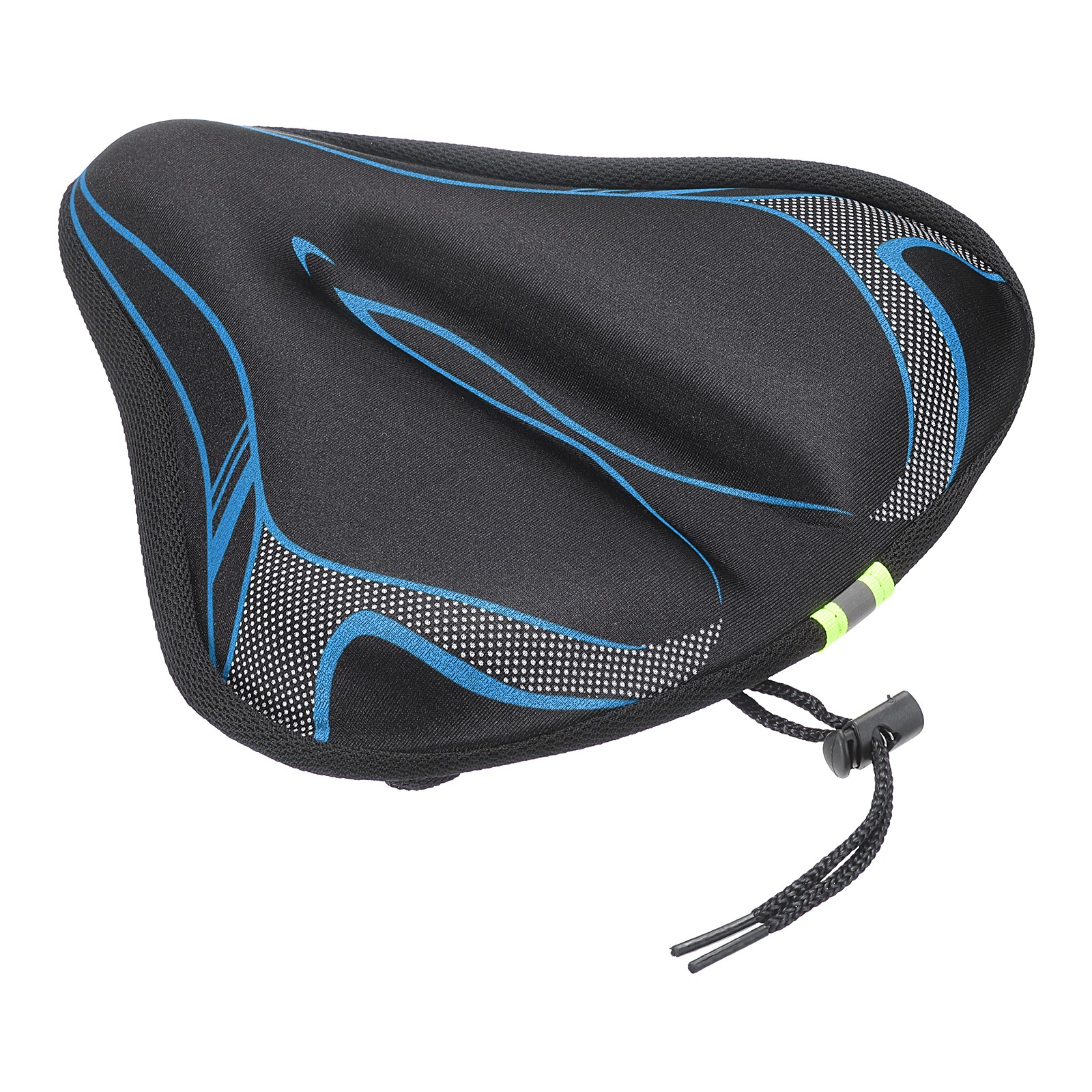 Bike Seat Cover Comfort Seat Cushion with Large Gel Padded Blue