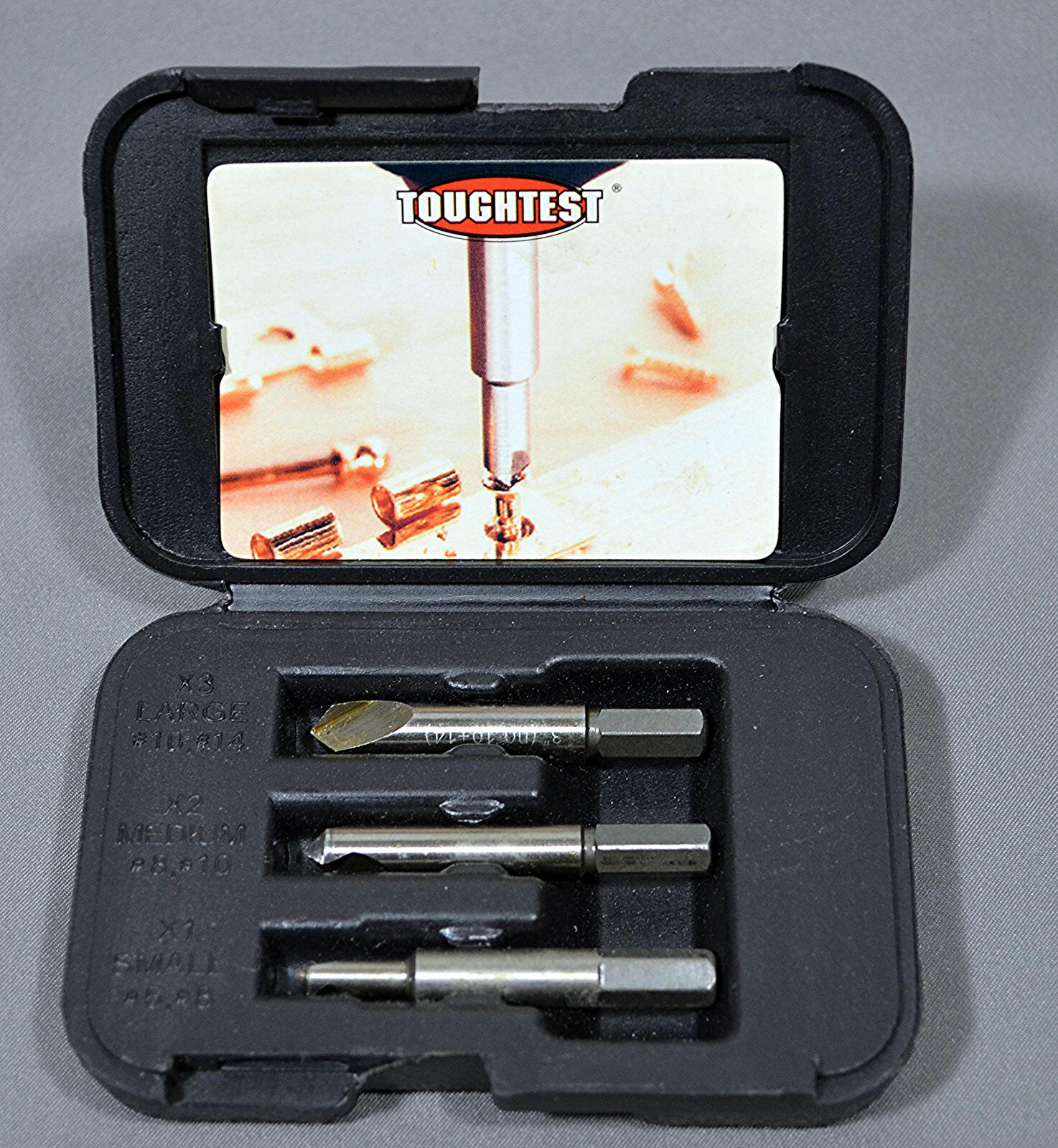 Handyman TOUGHTEST Damaged Screw Remover Extractor Kit  Case & Set of 3 pcs
