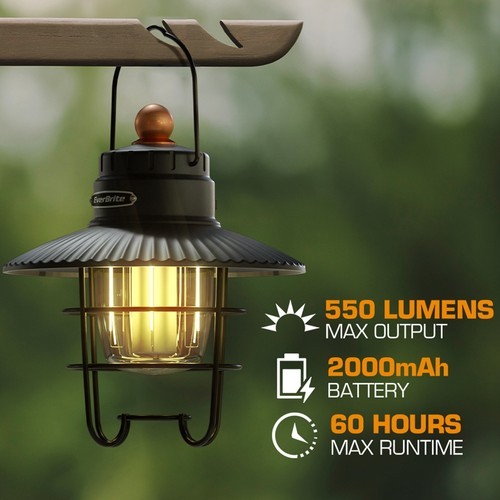 EverBrite LED Rechargeable Camping Lantern 550LM USB C Lantern with 3 Light Mode