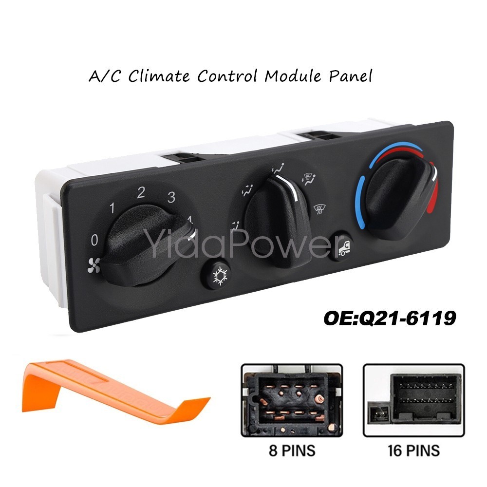 For Peterbilt Truck NEW A/C Heater Climate Control Module Panel Switch Q21-6119
