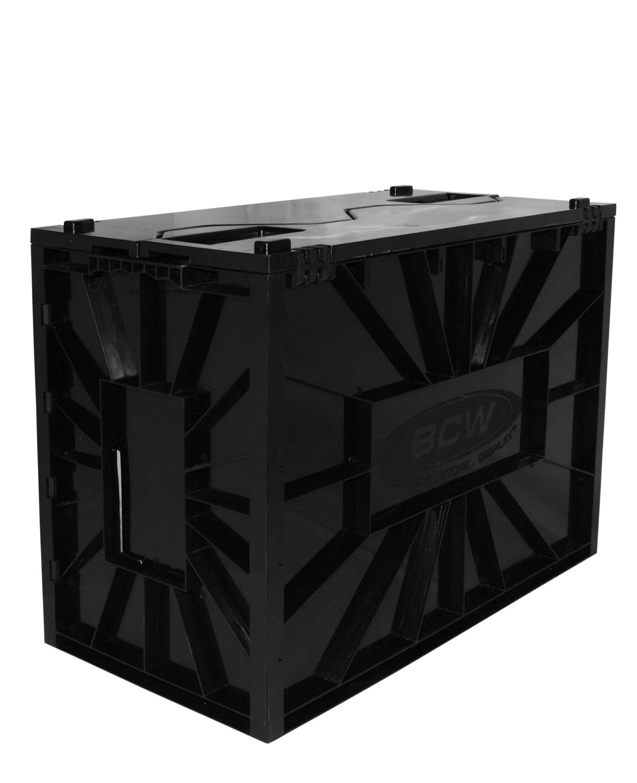 BCW Raw Comic Book Storage Plastic Bin Box Stackable Boxes With Lid & 2 Dividers