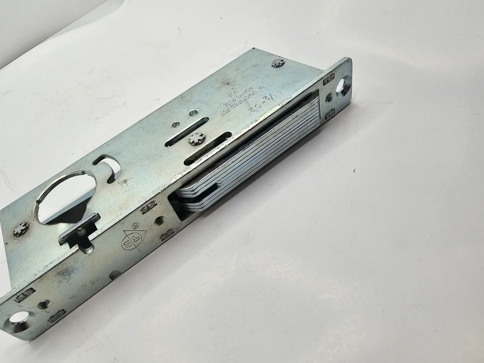 Adams Rite Deadlock Deadlatch 1-1/2"-02 Backset Hook-Shaped Lock - PICTURED ITEM