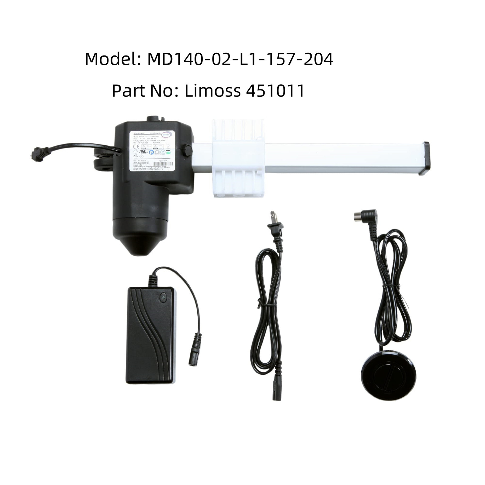 Limoss 451011 Motor MD140-02-L1-157-204 Linear Actuator  for Recliner Lift Chair