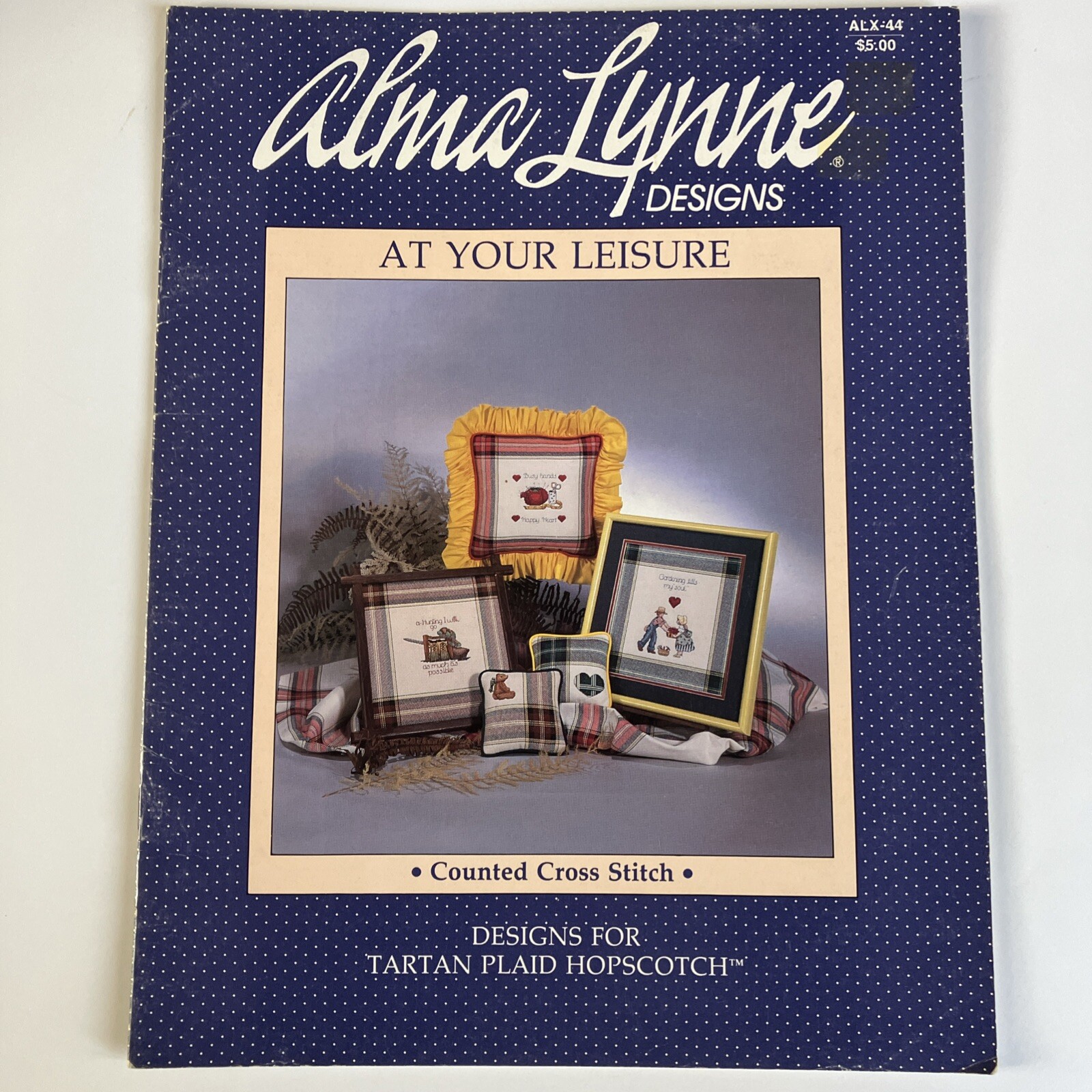 Alma Lynne At Your Leisure Cross Stitch Booklet ALX-44 Mallard Teal Fishing 1985