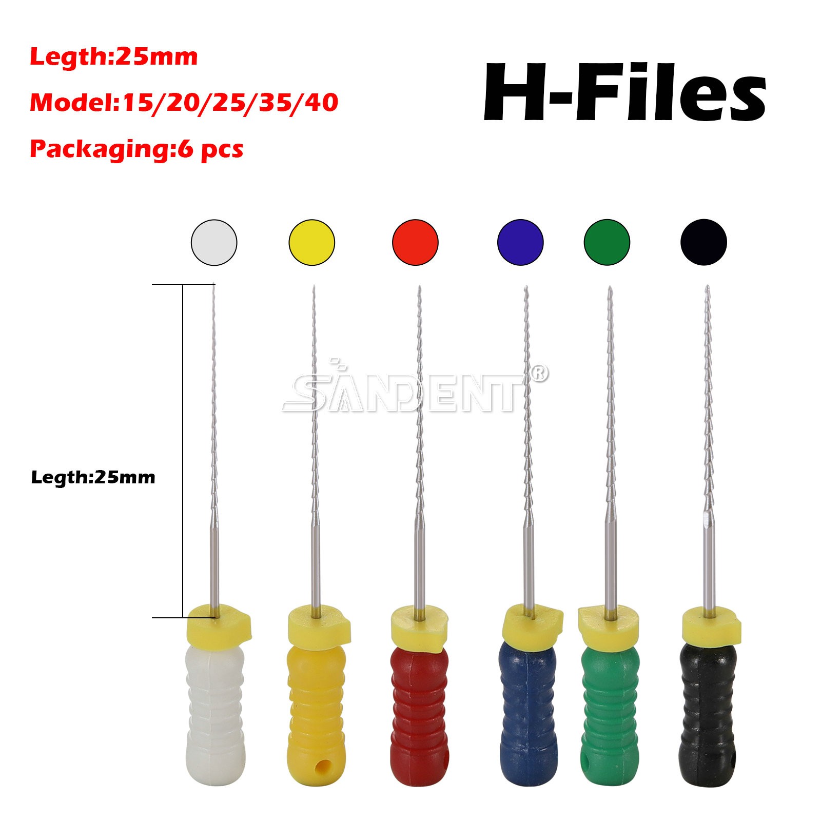Dental Endodontic Files Posterior Root Canal Holder 10Packs Niti H File Hand Use