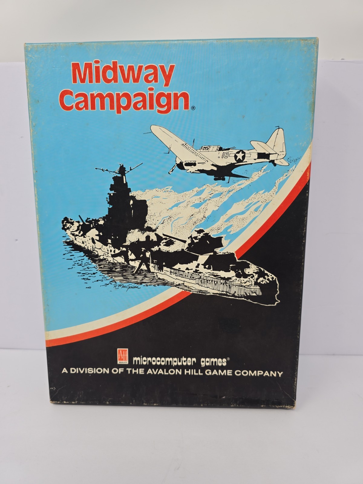 Midway Campaign, 1980 Computer Game Cassette TRS-80, Apple II, PET Avalon HiLL