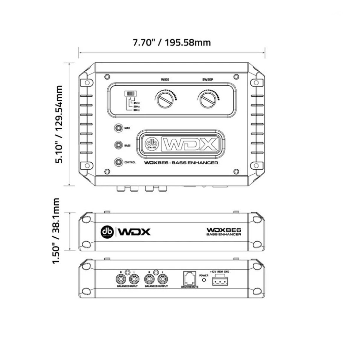 DB DRIVE WDXBE6 Digital Bass Enhancer