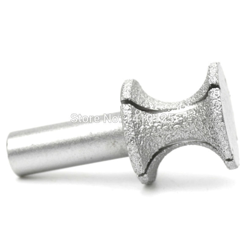 28 mm Brazed Diamond Profile Wheel Concave Cylinder Electric Router Bit Routing