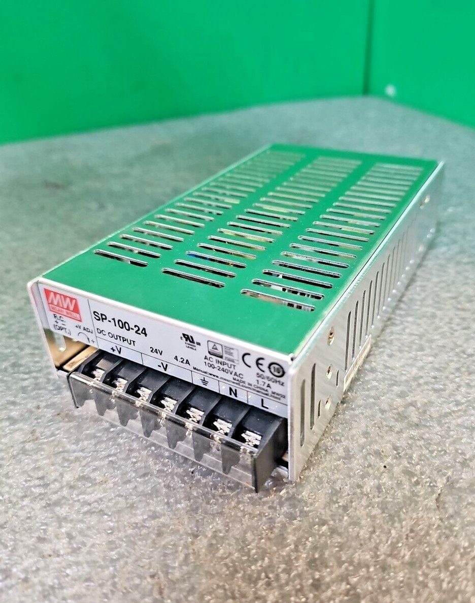 MEANWELL SP-100-24 AC/DC POWER SUPPLY 24V 4.2A | Eaton Rt-a-100-24 CROUSE-HINDS