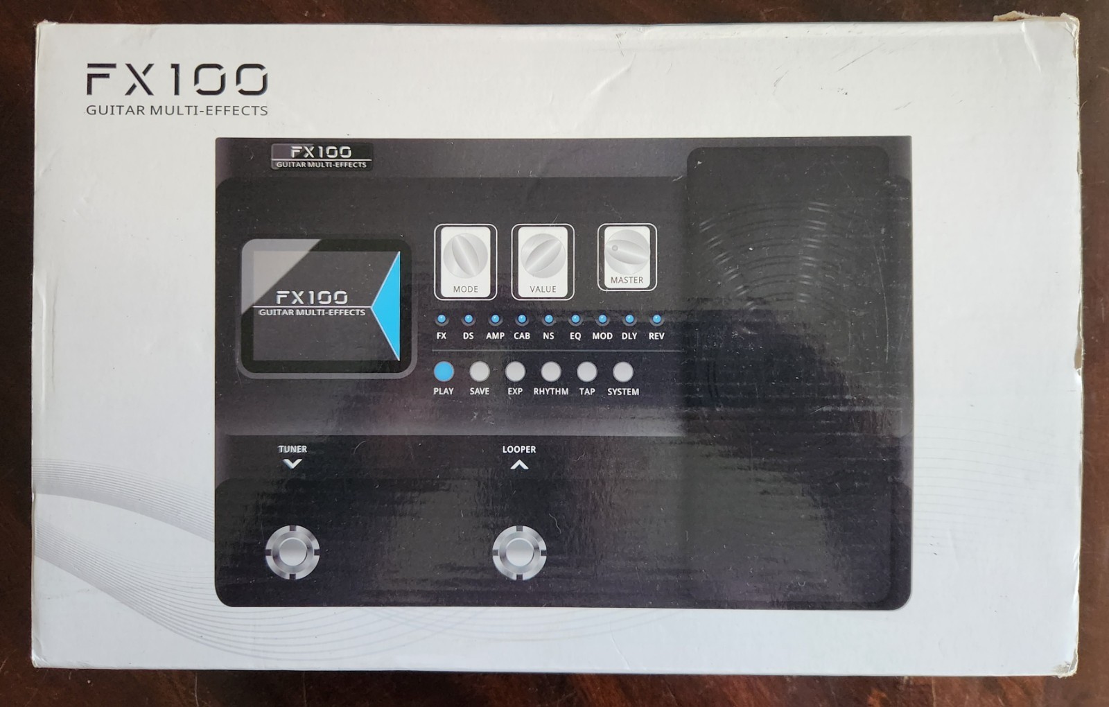 FLAMMA FX100 Guitar Pedal Multi-effects Processor with Looper Amp Modelling