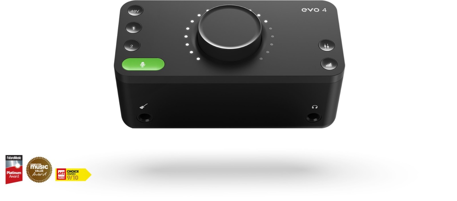 Audient EVO 4 USB Audio Interface for Live streaming, recordists, podcasters NEW