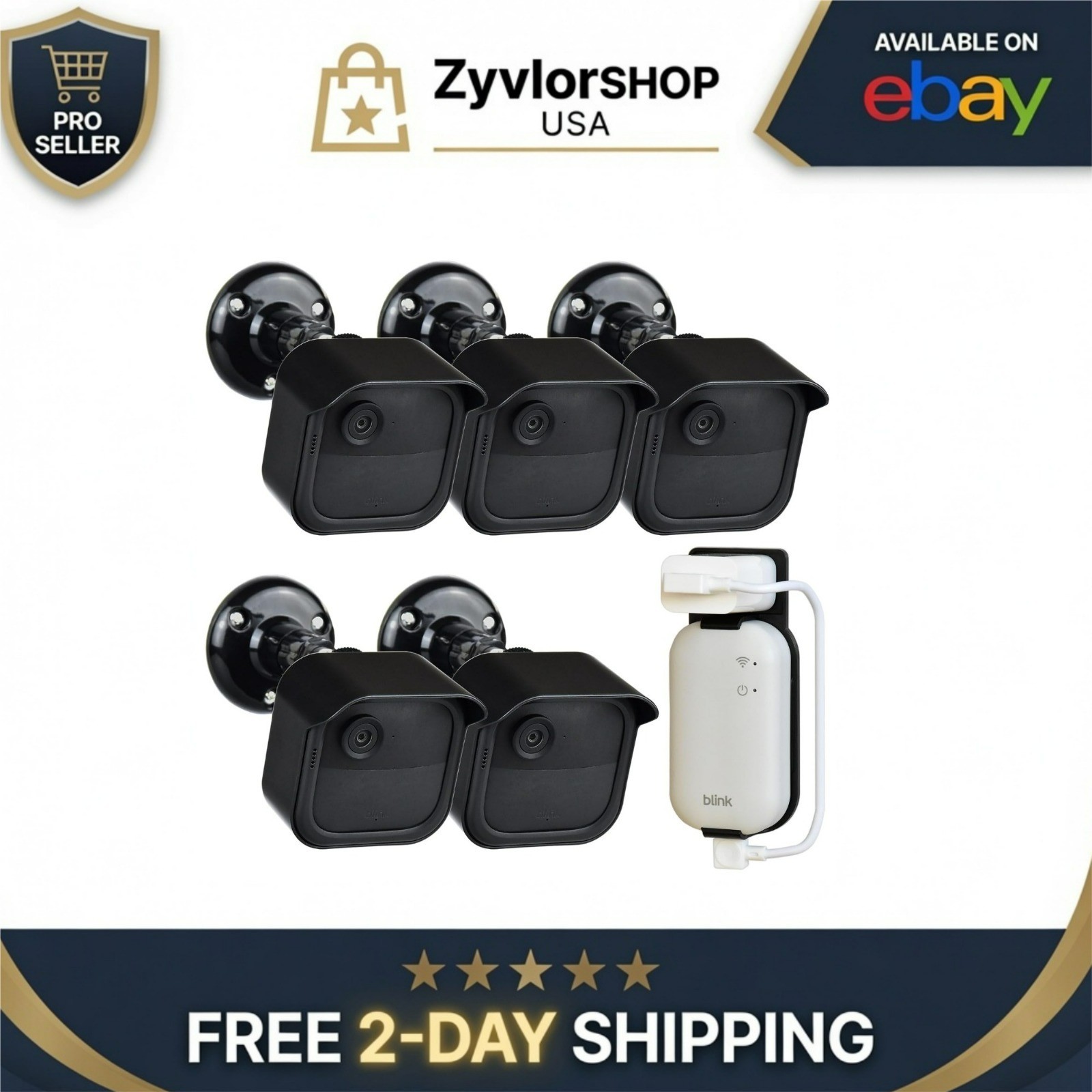 GoHonor Blink Outdoor Camera Mount Bracket 5-Pack Weatherproof