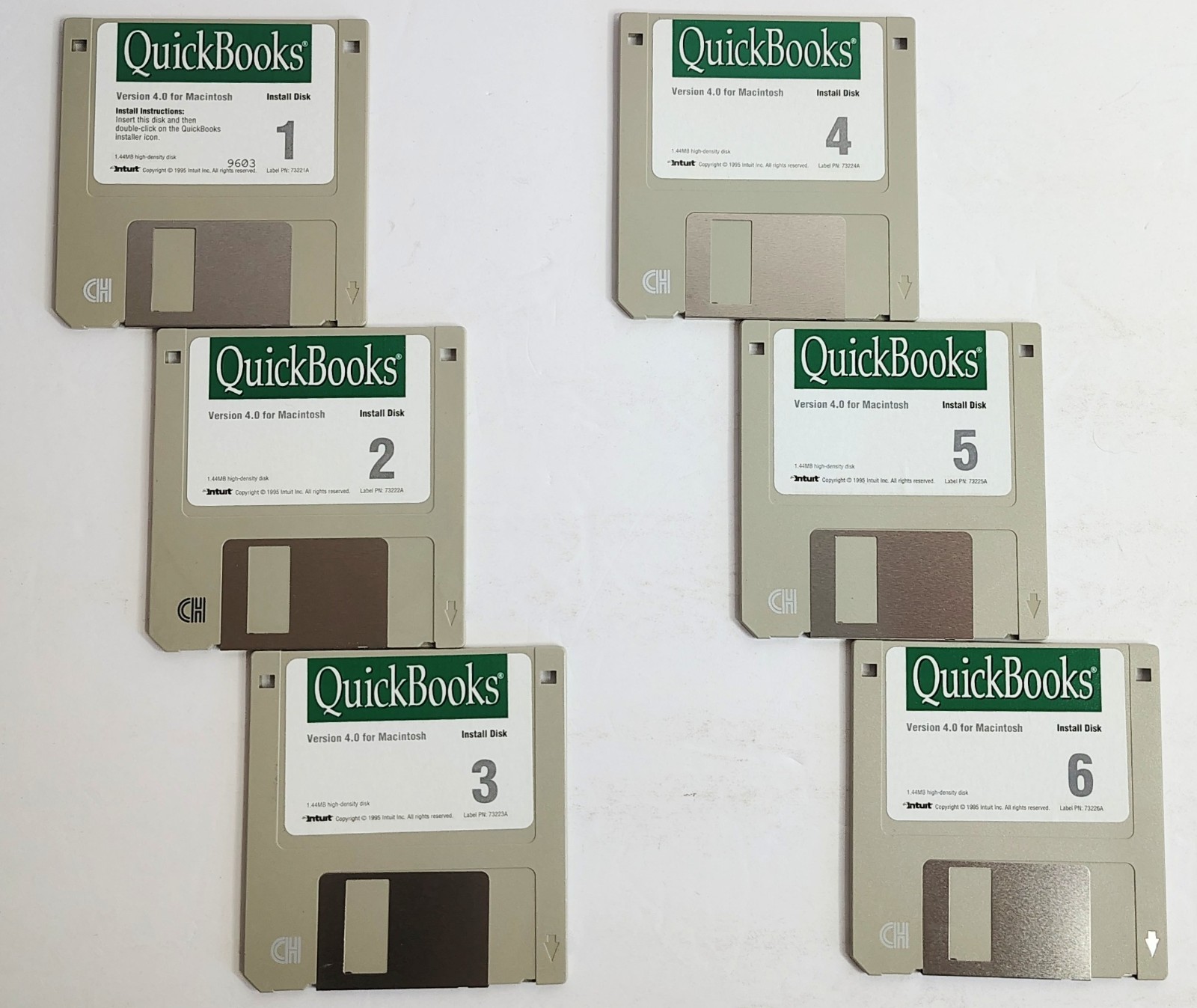 QuickBooks for Macintosh Mac Version 4.0 Floppy Disk Vintage Accounting Software