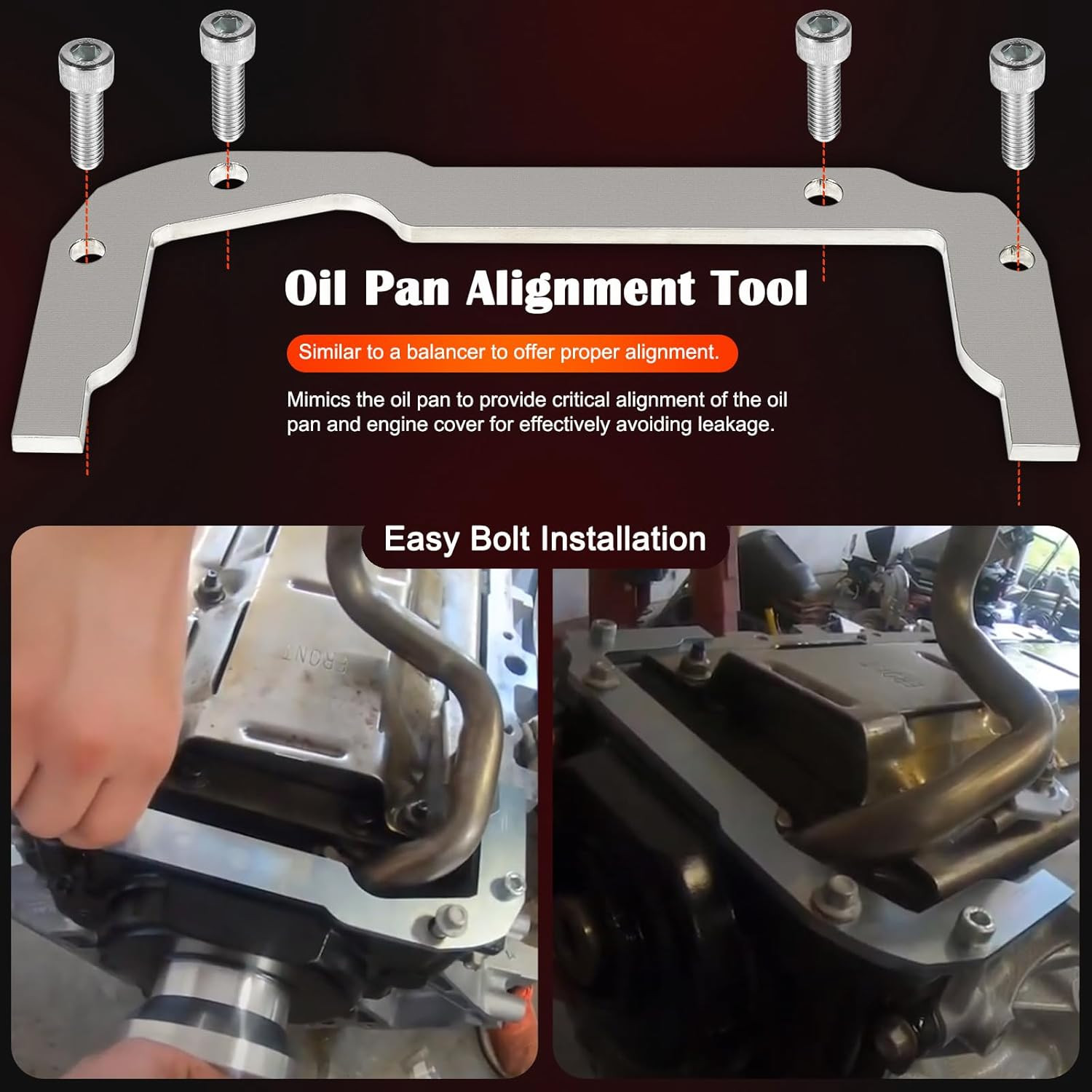 Front and Rear Cover Billet Alignment Tool & Oil Pan Alignment Tool Fits for LS
