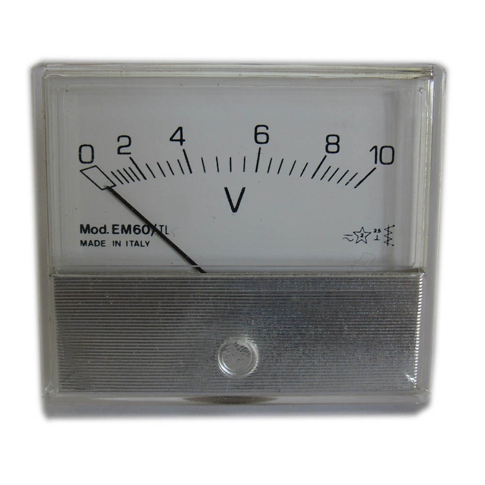 Analog Panel Volt Meter Mobile AC Current 10V EM60/T