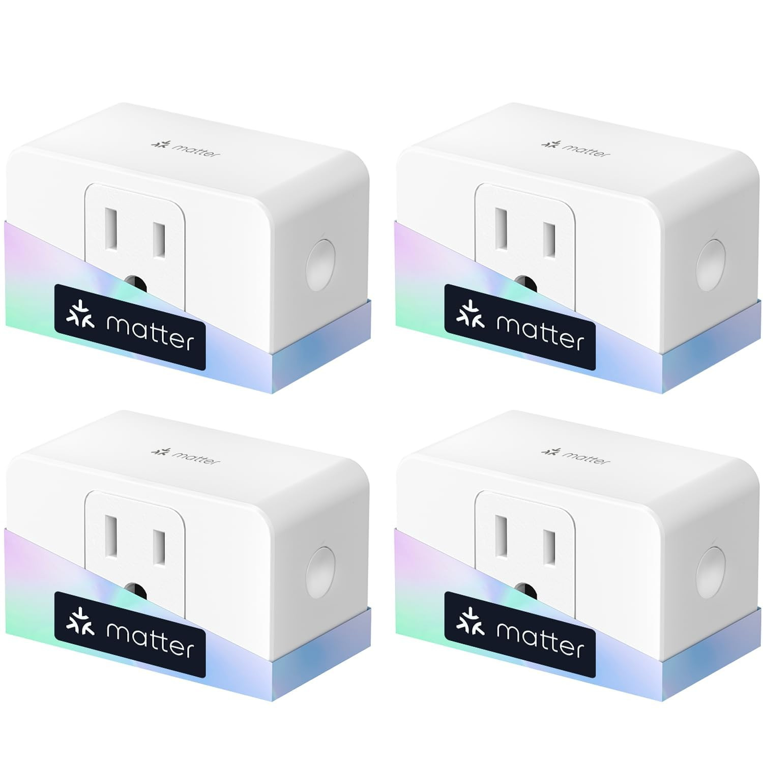 Matter Smart Plug, Energy Monitoring Smart Outlet, Wi-Fi Plug Work with Alexa, A