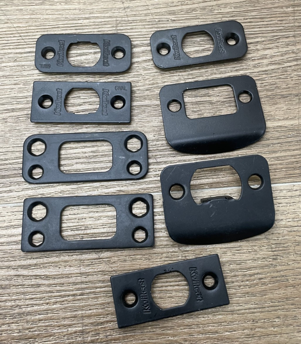 Kwikset 818VNH LIP 514 SMT 6AL STRKP Keyed Entry Handleset - Matte Black - READ*
