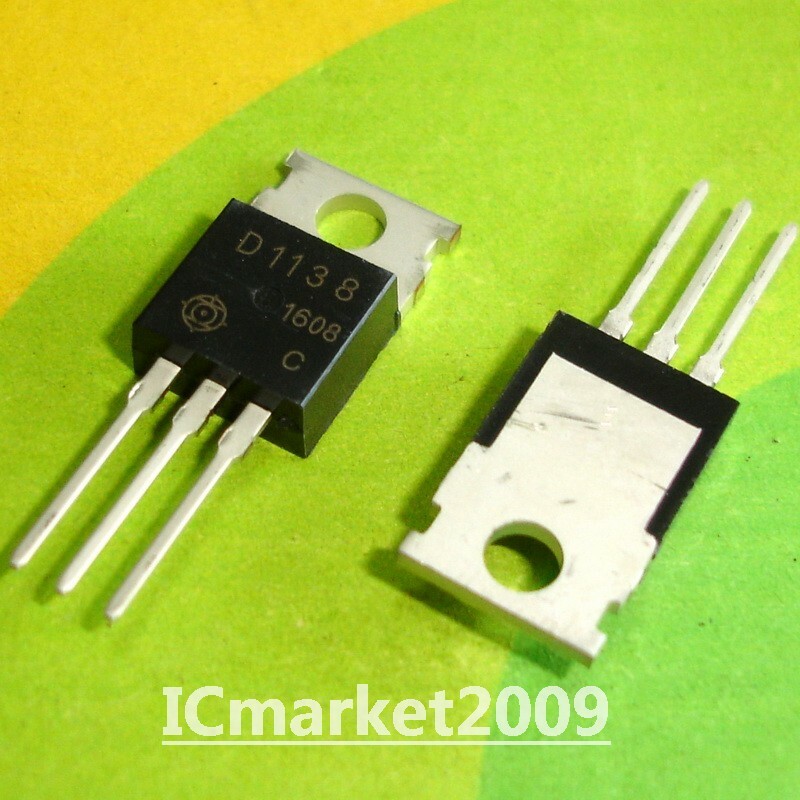 10 PCS 2SD1138 TO-220 D1138 Silicon NPN Triple Diffused Power Transistors