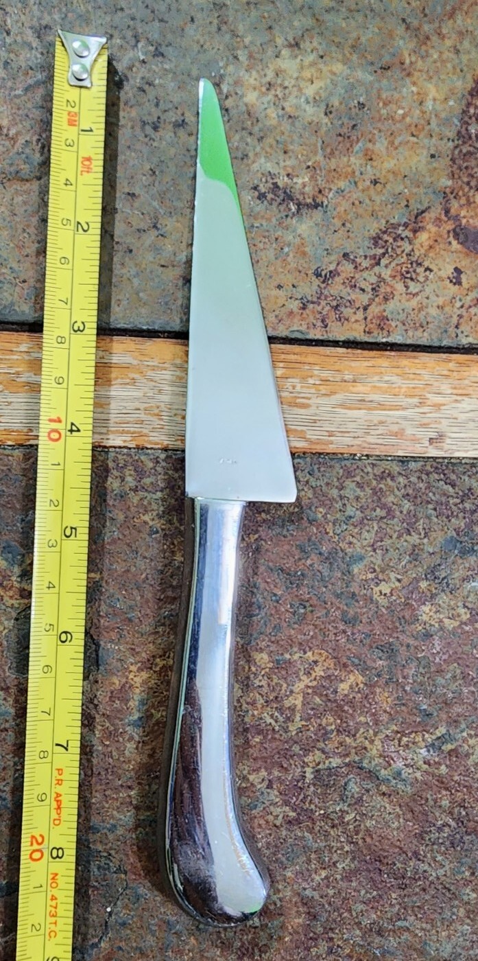 MID-CENTURY-MODERN JAPAN STAINLESS PISTOL HANDLE CHEESE 🧀 KNIFE