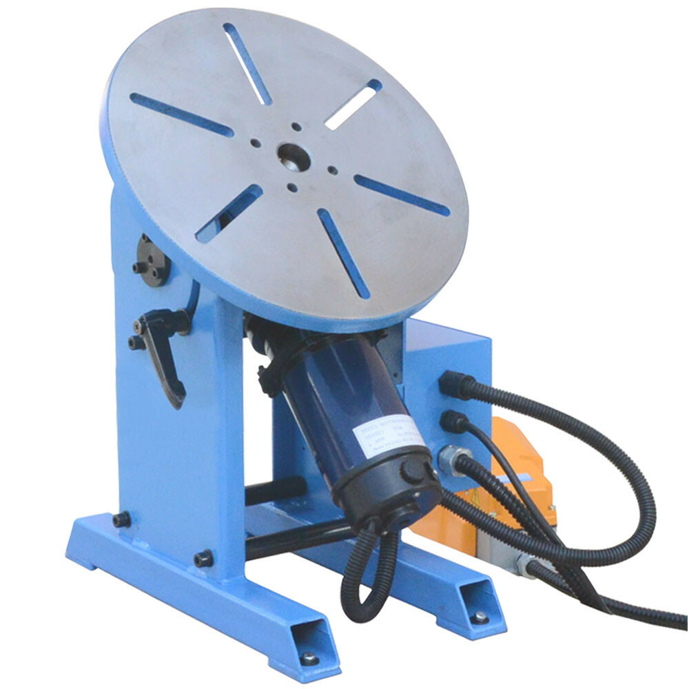 110V Welding Positioner Turntable Table Tilt 0-135° Foot Pedal 480lb Load Welder