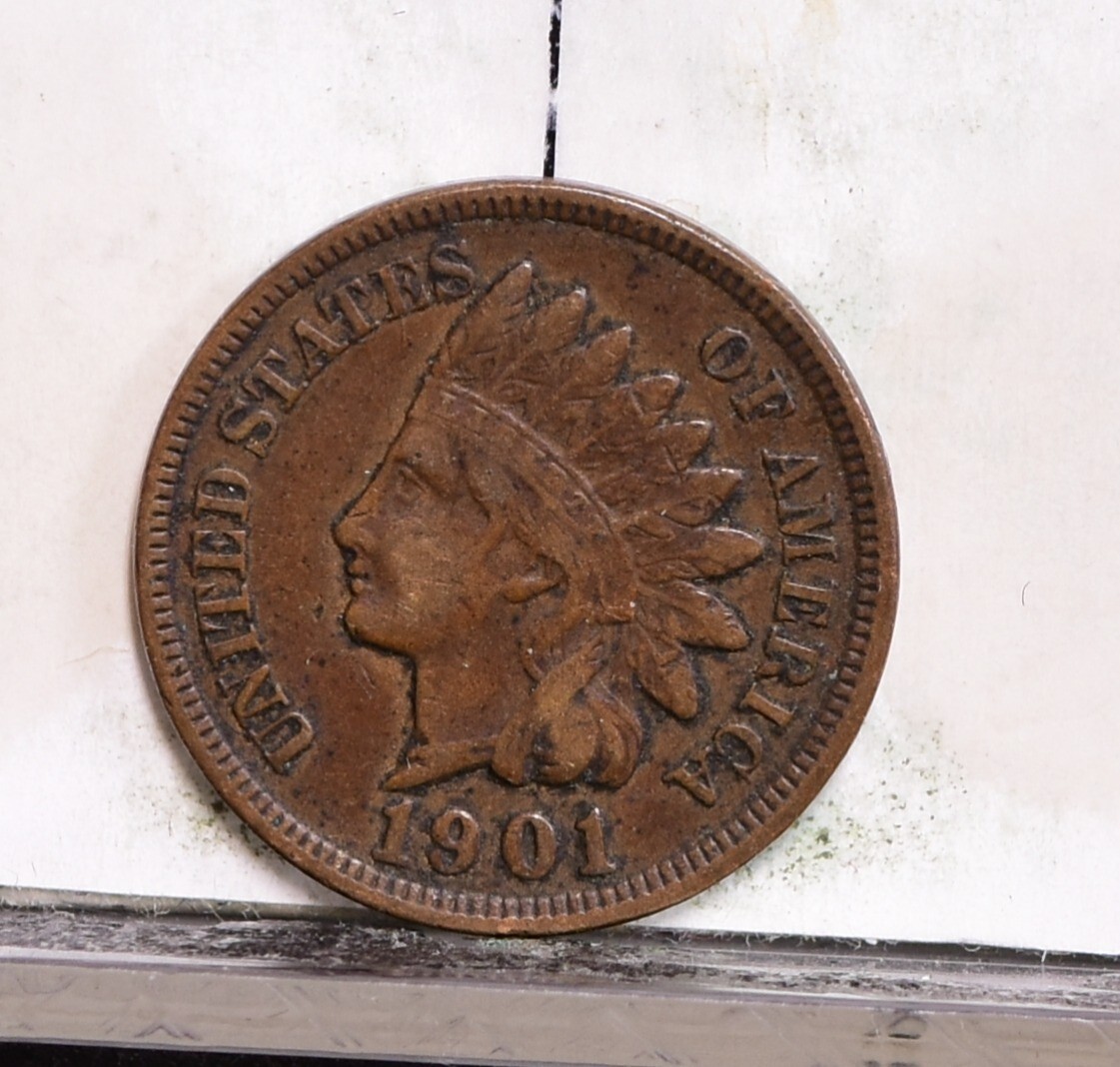 1901 Indian Cent - Ch XF (#58160 -L)