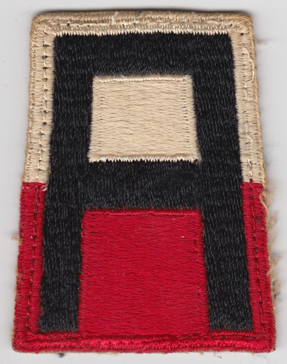 Vintage US 1st Army Patch Insignia Military Vietnam War Cut Edge First In Deed