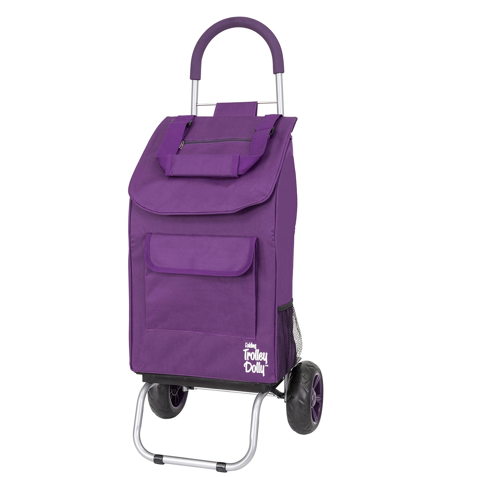 dbest products Trolley Dolly Purple Foldable Shopping cart for Groceries with