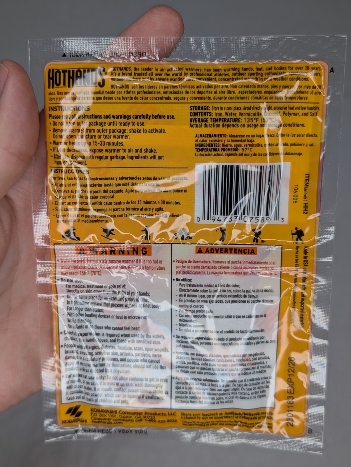 HotHands Hand Warmer 10 Hours Work Well Long Lasting A Pair In Each Pack