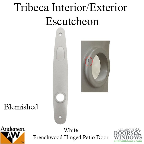 Andersen Tribeca Backplate For Frenchwood Hinged Patio Passive Doors Blemished