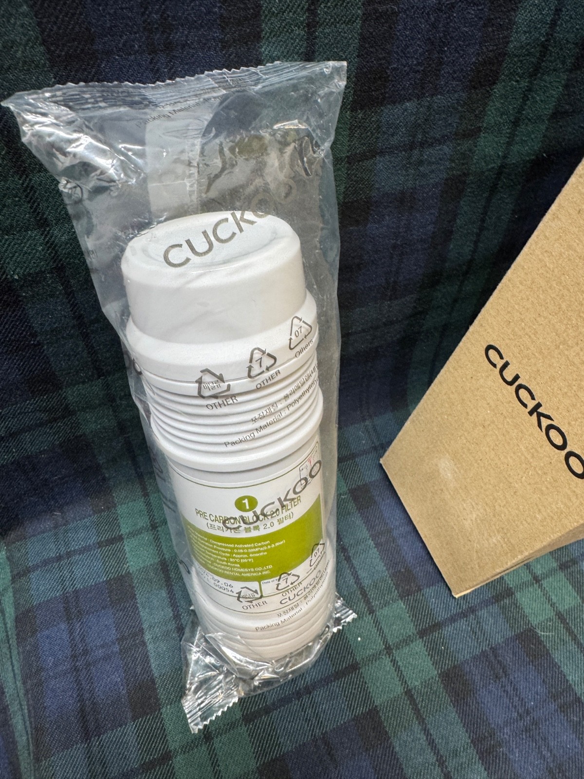 CUCKOO Precarbon Block 2.0 Replacement Filter For CP-M CPF802P/ENGUS