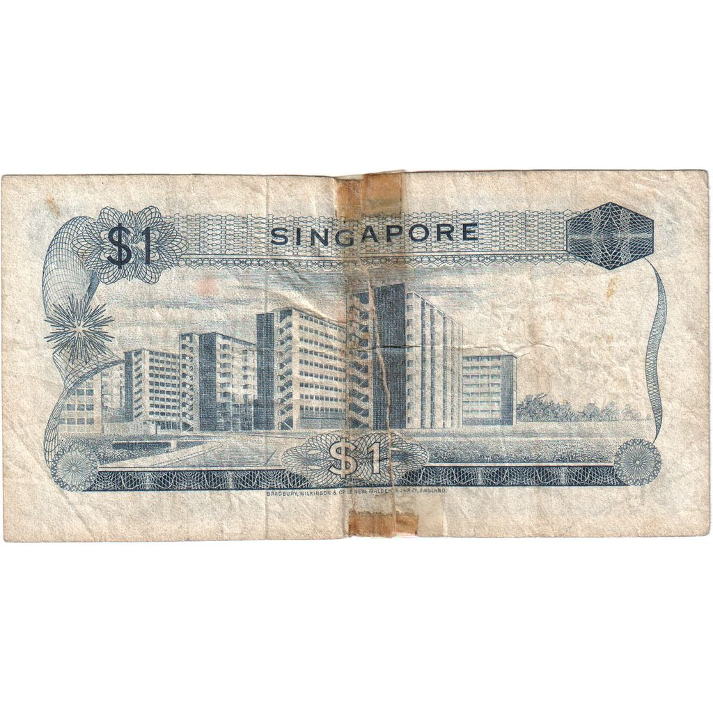 [#1231862] Singapore, 1 Dollar, F