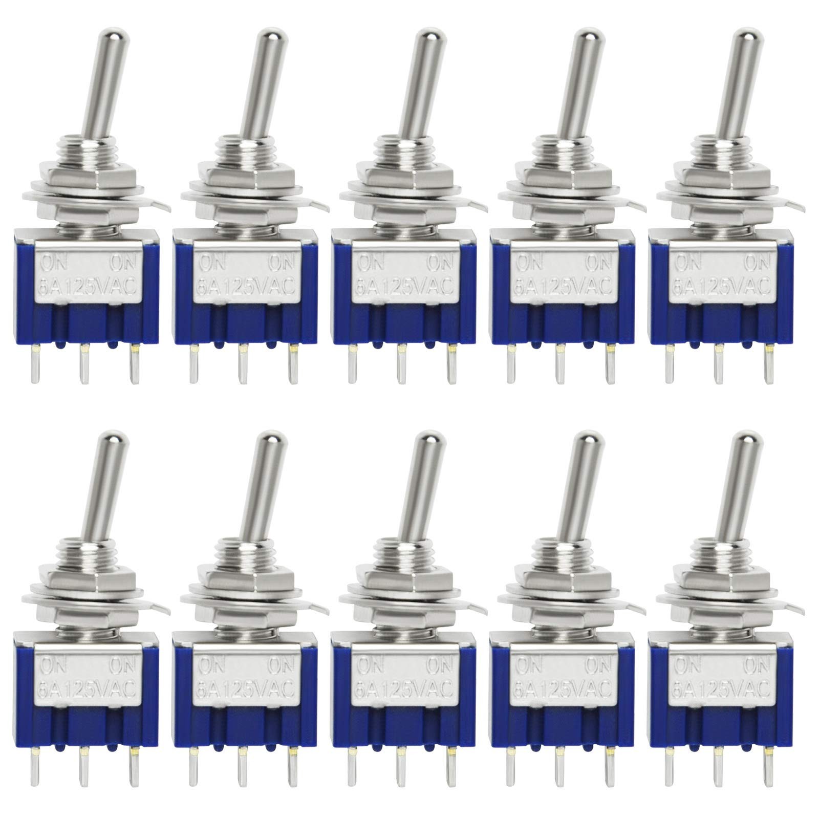 Gikfun MTS102 2 Position 3 Pins Mini Toggle Switch for Arduino (Pack of 10pcs...