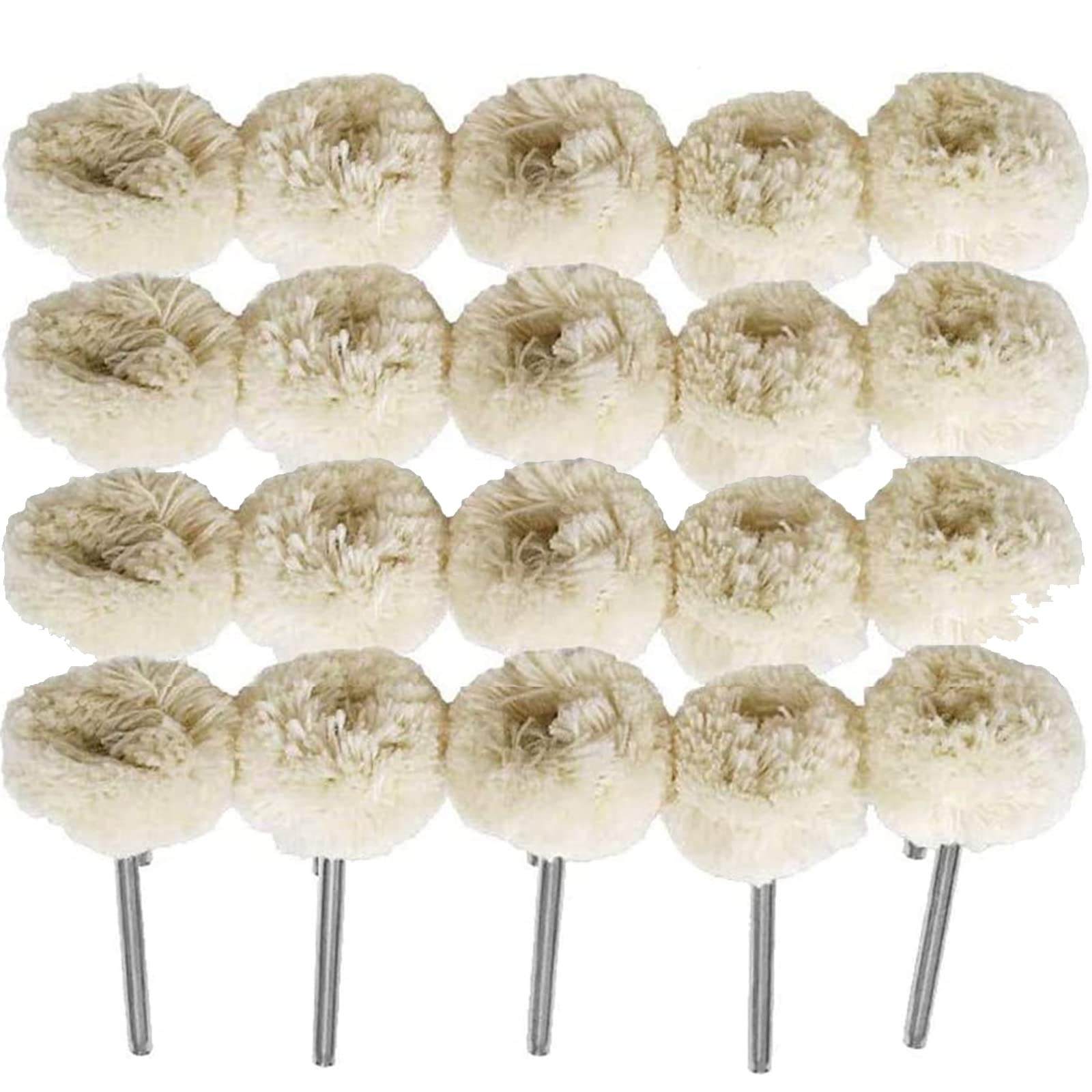 25mm Wool Polishing Wheel Felt Buffing Rotary Drill Polishing Bit Kit Polishi...