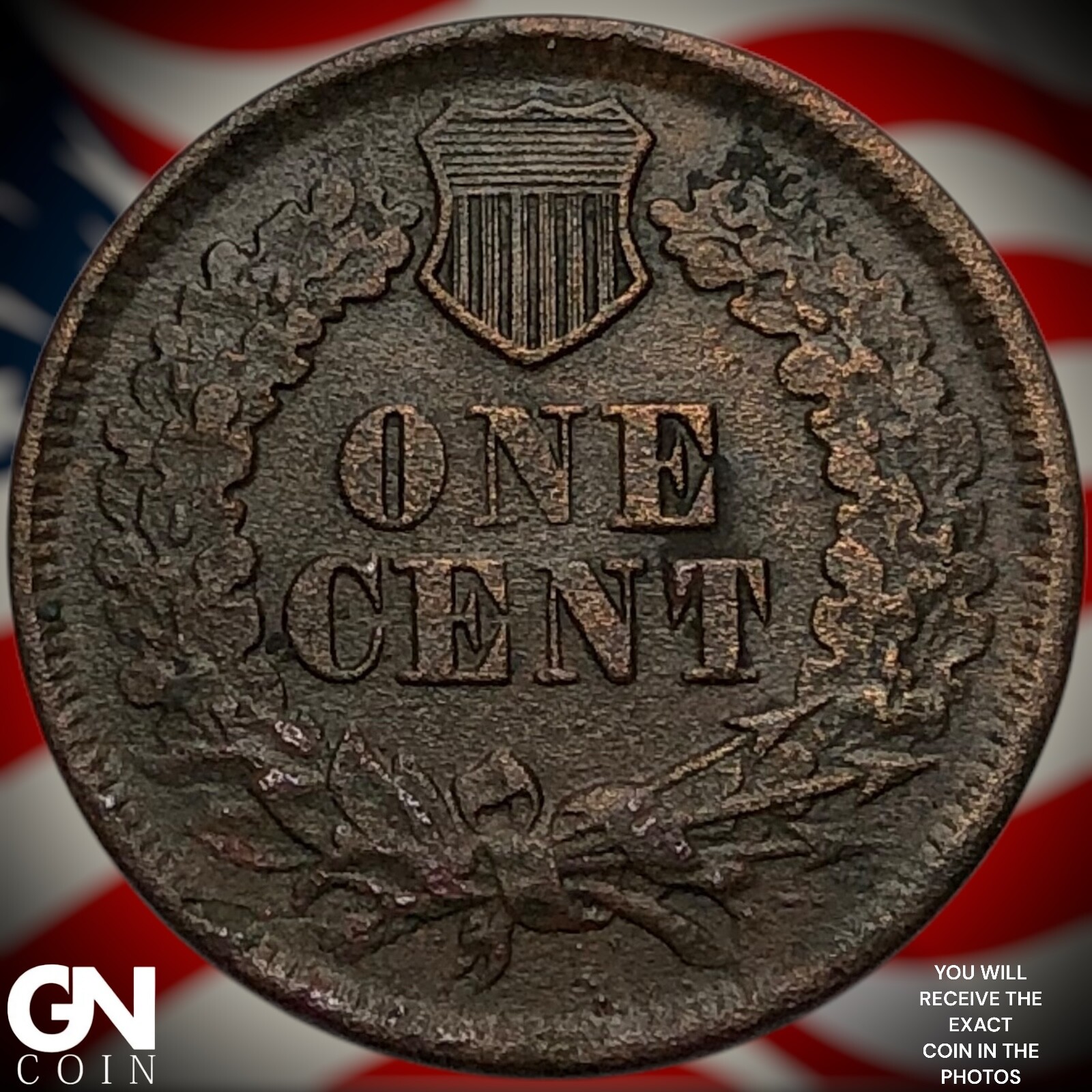 1865 Indian Head Cent Penny Y7950
