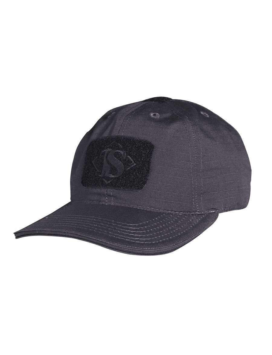 Tru-Spec ATACS Black Contractor Cap Cotton Rip-Stop 3382000 GSA/TAA Compliant