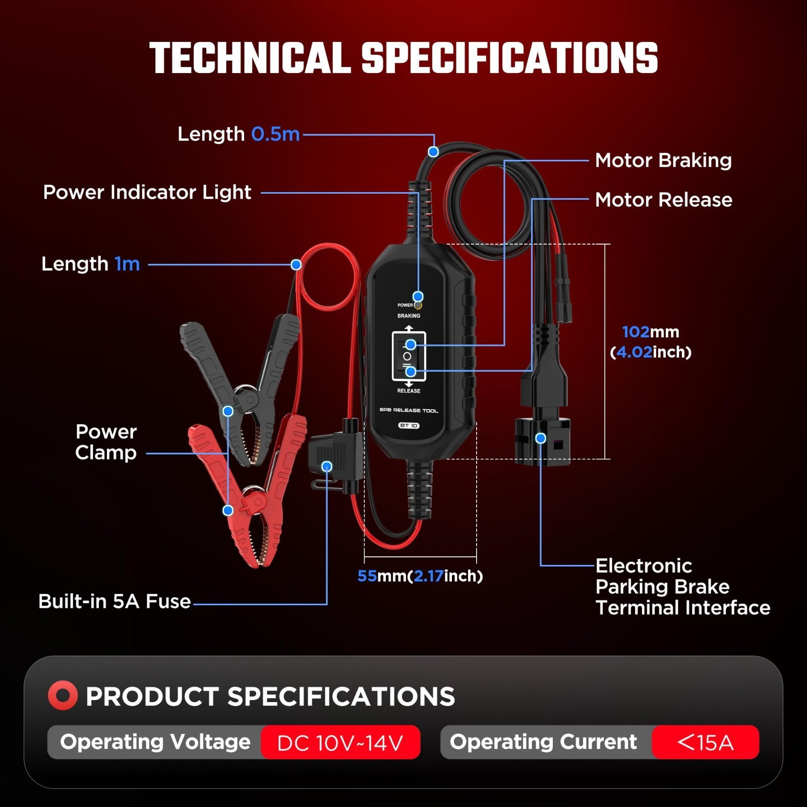 Emergency Electronic Parking Brake Release Tool - Smart EPB Reset & Service Tool