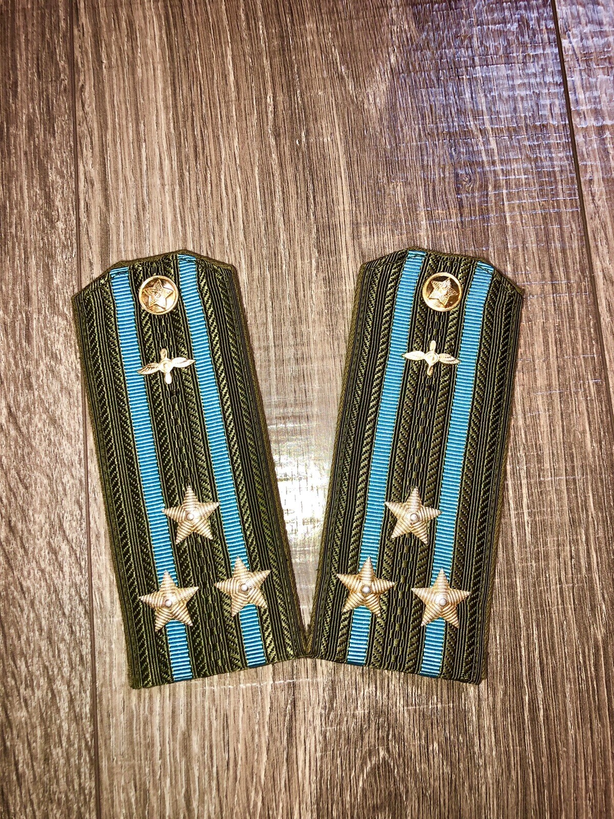 new original epaulettes of a colonel of the ussr Air Force