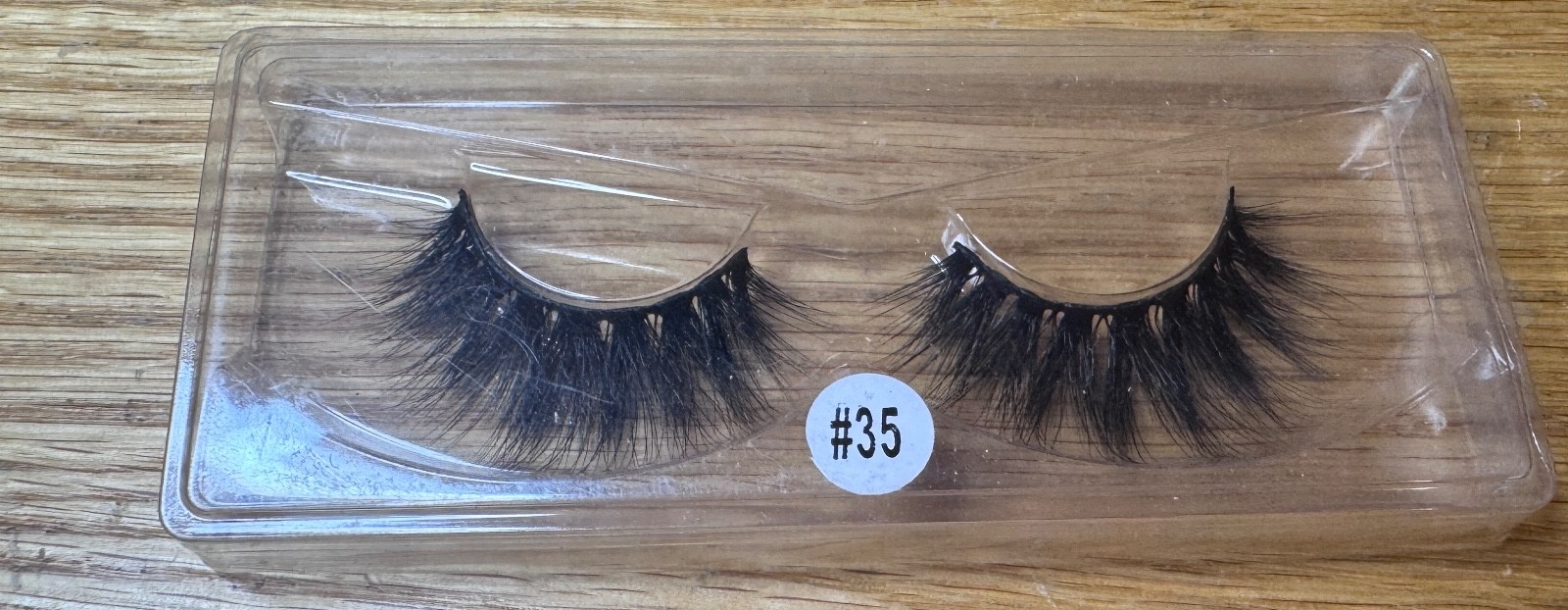 Faux Fake Eye Lashes Fux Long Lashes #35 Black Full Lashes
