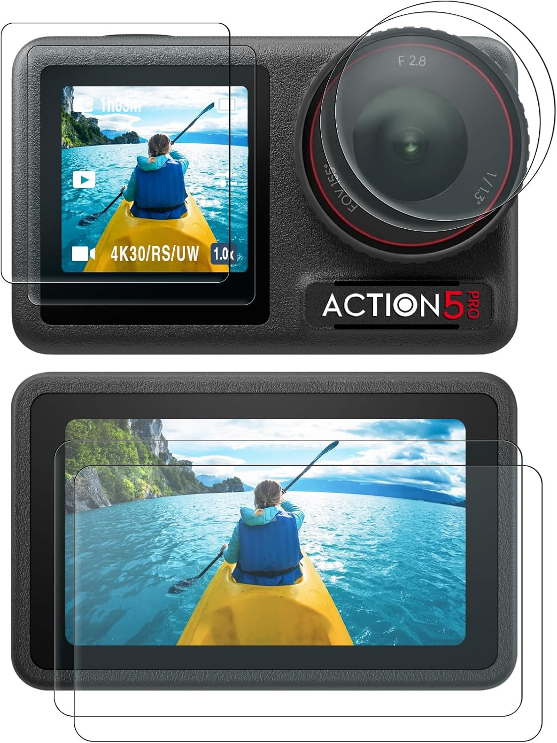Lens Screen Protector for DJI Osmo Action 5 Pro , Action5 Pro