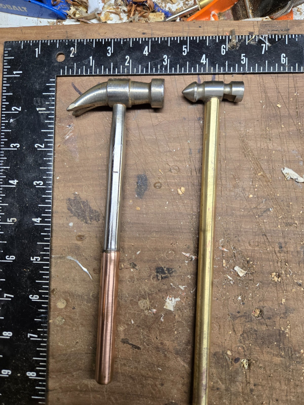 Machinist Hammers, Ball Peen & Claw, Gunsmith Hammer, Brass & Steel