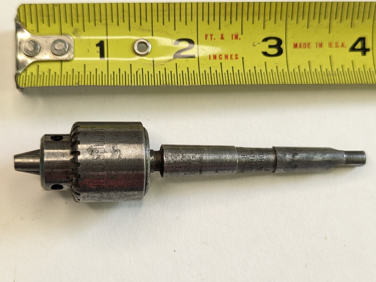 Vintage JACOBS Precision Miniature Drill Chuck No. 0 Jacobs 0-5/32" Cap.